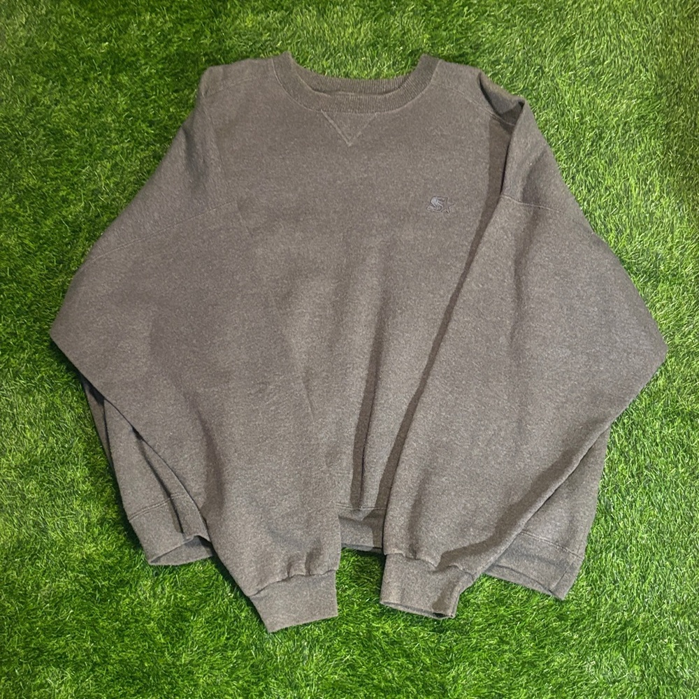 Vintage Starter Pro 80 Crewneck Sweatshirt - Charcoal Grey 2XL